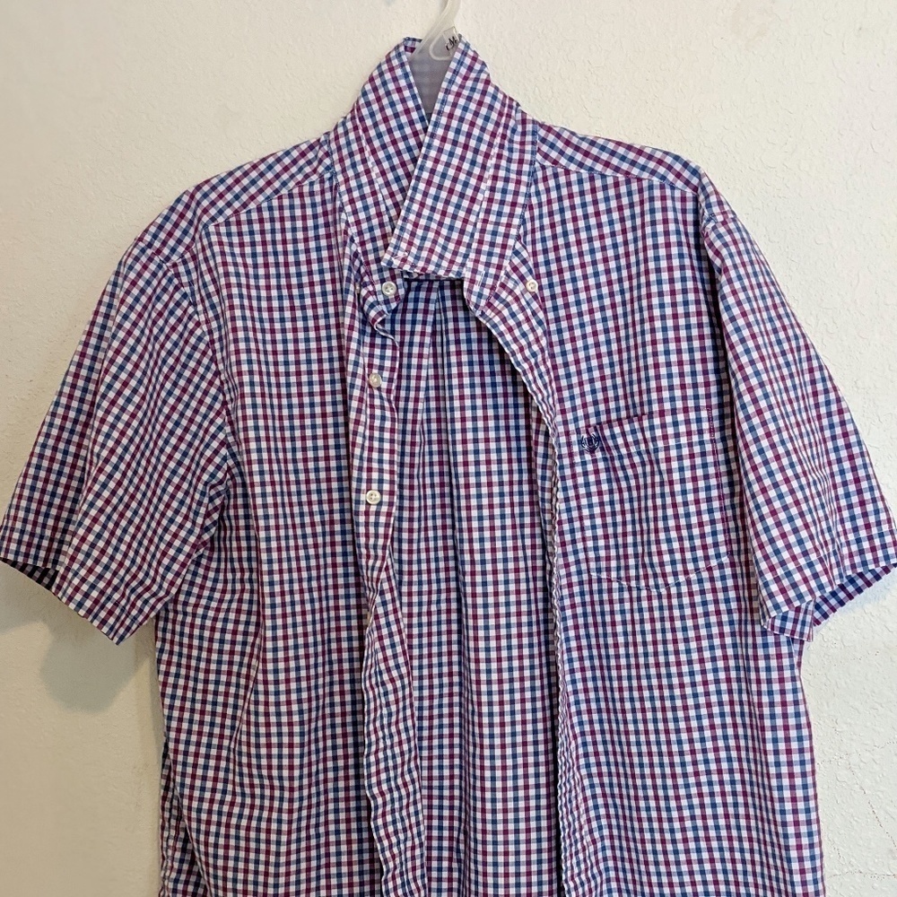 CHAPS RALPH LAUREN Men's Button Down Short Sleeve Shirt